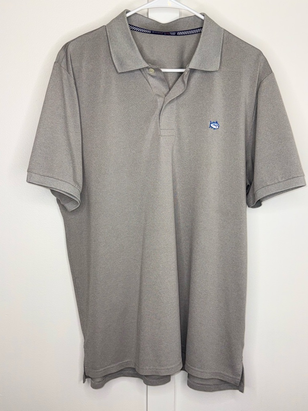 Southern tide XL Men's Grey Polo Shirt with Embroidered Logo